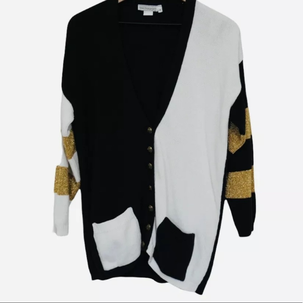 Vintage Lew Magram Oversized Cardigan Sweater - Size Small